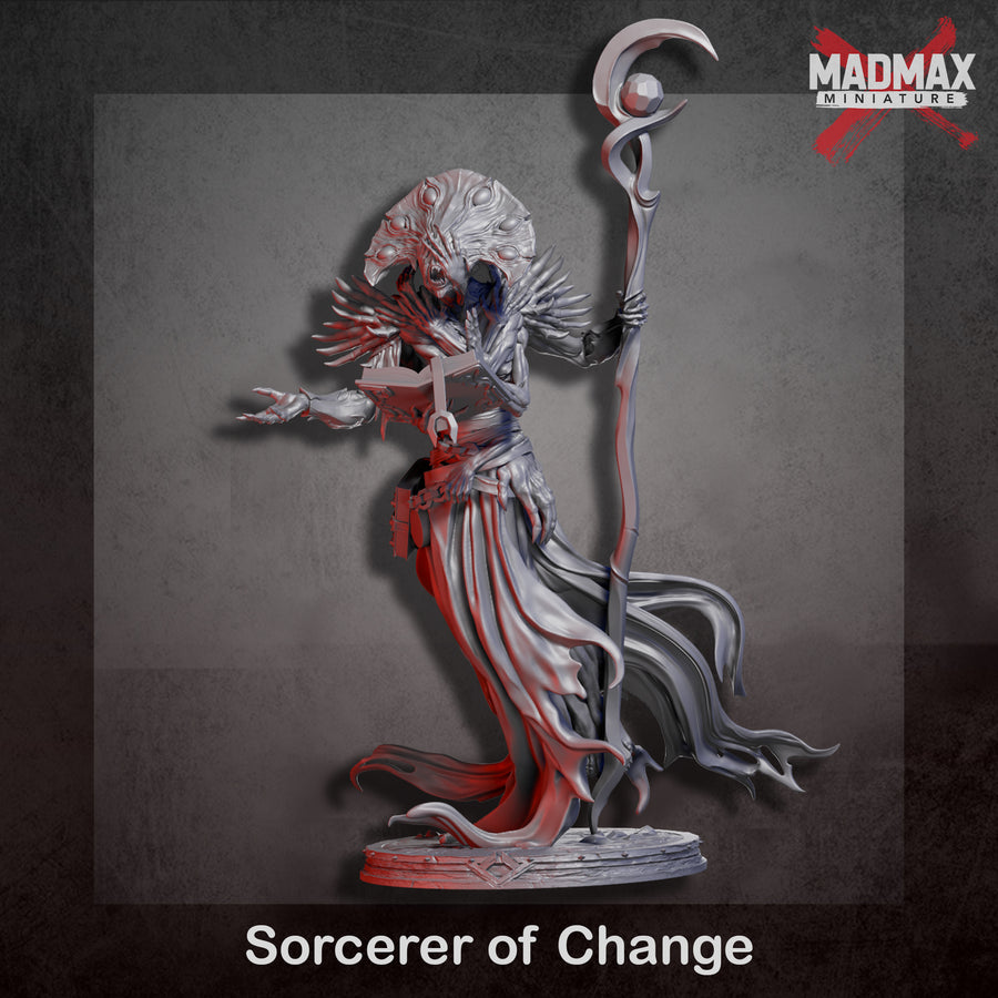 A 3D rendering of a wizard-like character with a staff and flowing robes, standing against a dark background. A 3D rendering of a wizard-like character with a staff and flowing robes, standing against a dark background.