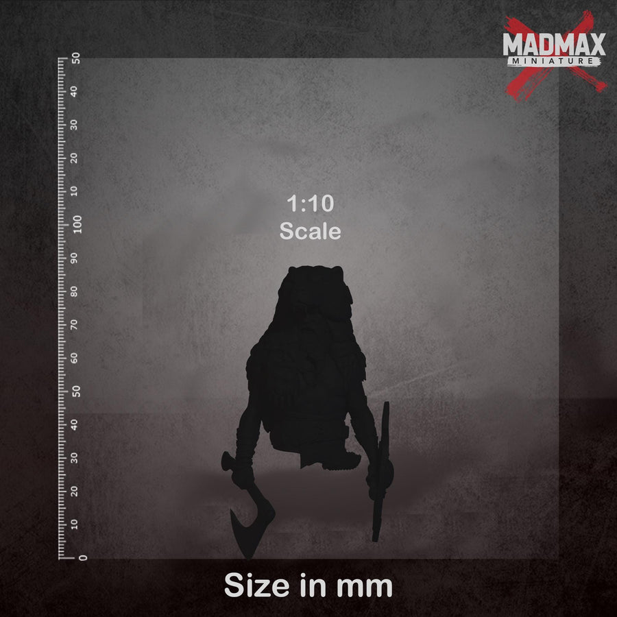 A 3D model of a warrior figure, specifically Vidar - Bust, holding a sword and shield. A 3D model of a warrior figure, specifically Vidar - Bust, holding a sword and shield.