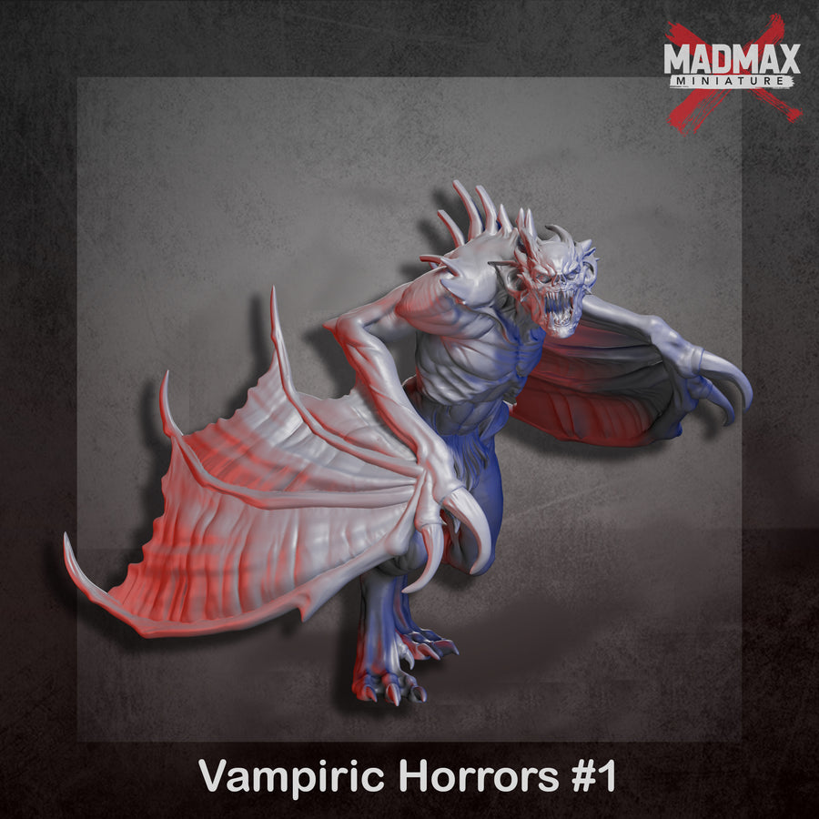 three detailed, winged, and armored creatures resembling vampiric creatures, possibly from the video game MadMAX. three detailed, winged, and armored creatures resembling vampiric creatures, possibly from the video game MadMAX.