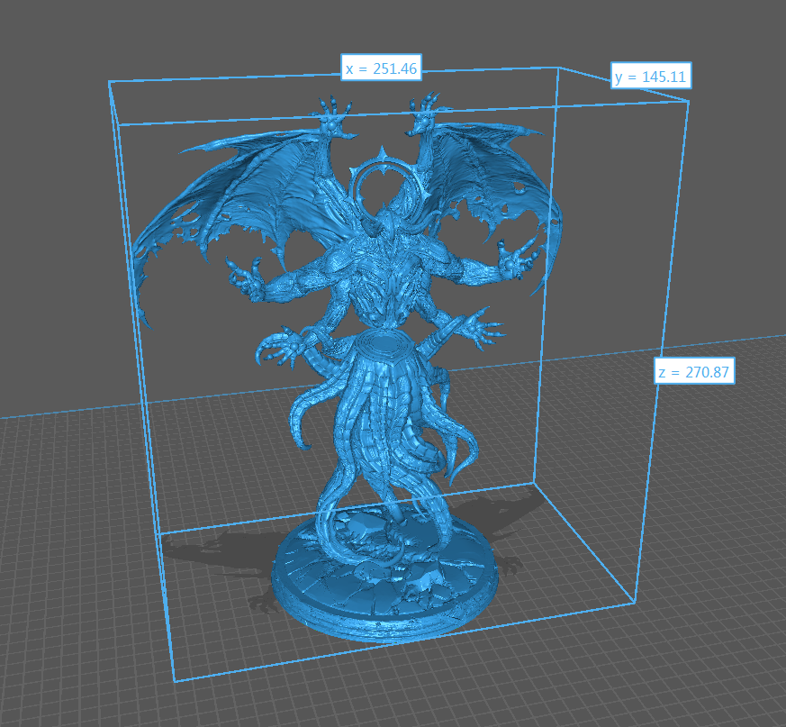 a large, winged, and armored creature with multiple arms and tentacles, standing on a pedestal. a large, winged, and armored creature with multiple arms and tentacles, standing on a pedestal.