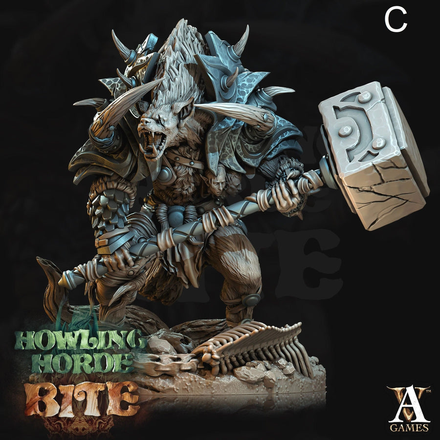 a large group of warhammers with a giant sword a large group of warhammers with a giant sword