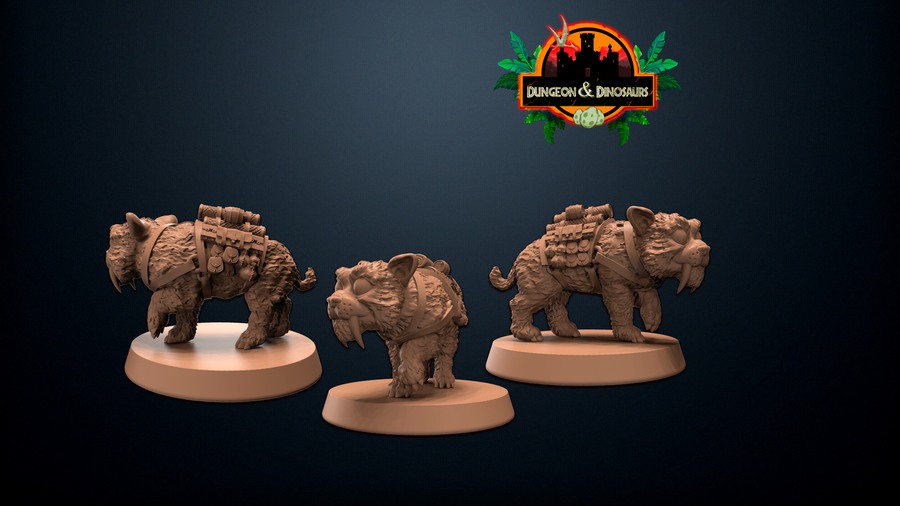 Chibi Saber-toother pet - Falcata 3D Chibi Saber-toother pet - Falcata 3D