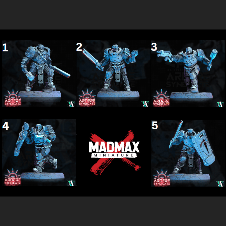 Ardere Heavy Infantry - Blind Faith Ardere Syndicate - Archvillain Games Ardere Heavy Infantry - Blind Faith Ardere Syndicate - Archvillain Games