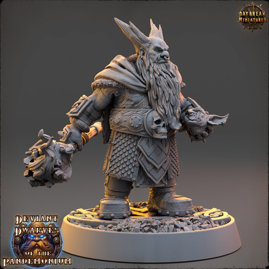 Vladkaz Of The Burning Earth - Deviant Dwarf of the Pandemonium - Daybreak Miniatures Vladkaz Of The Burning Earth - Deviant Dwarf of the Pandemonium - Daybreak Miniatures