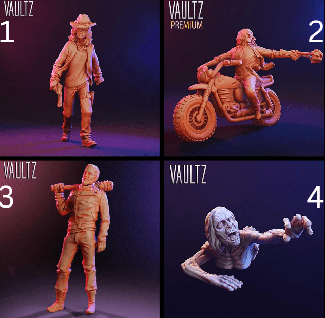 Walking Dead Survivor 3 - Vaultz Miniature Walking Dead Survivor 3 - Vaultz Miniature