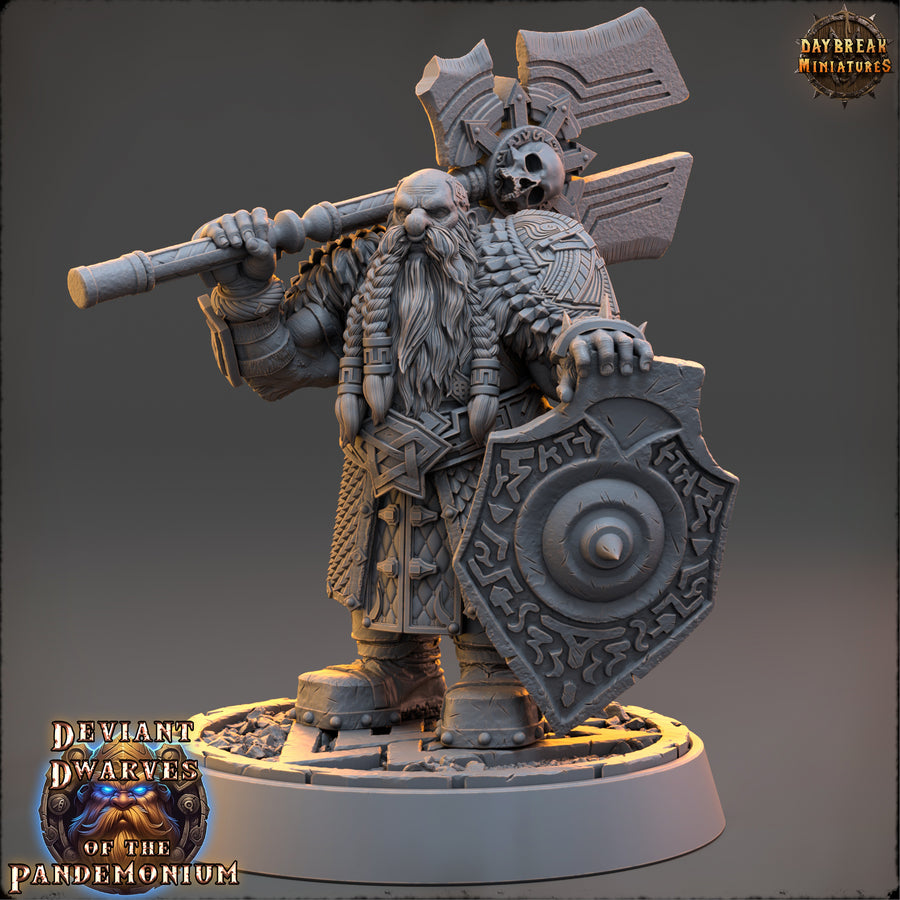 Froden Rokk - Deviant Dwarf of the Pandemonium - Daybreak Miniatures Froden Rokk - Deviant Dwarf of the Pandemonium - Daybreak Miniatures