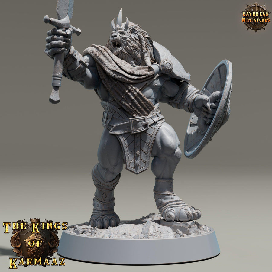 King Goldenmane - The Kings of Karmaaz - Daybreak Miniatures King Goldenmane - The Kings of Karmaaz - Daybreak Miniatures