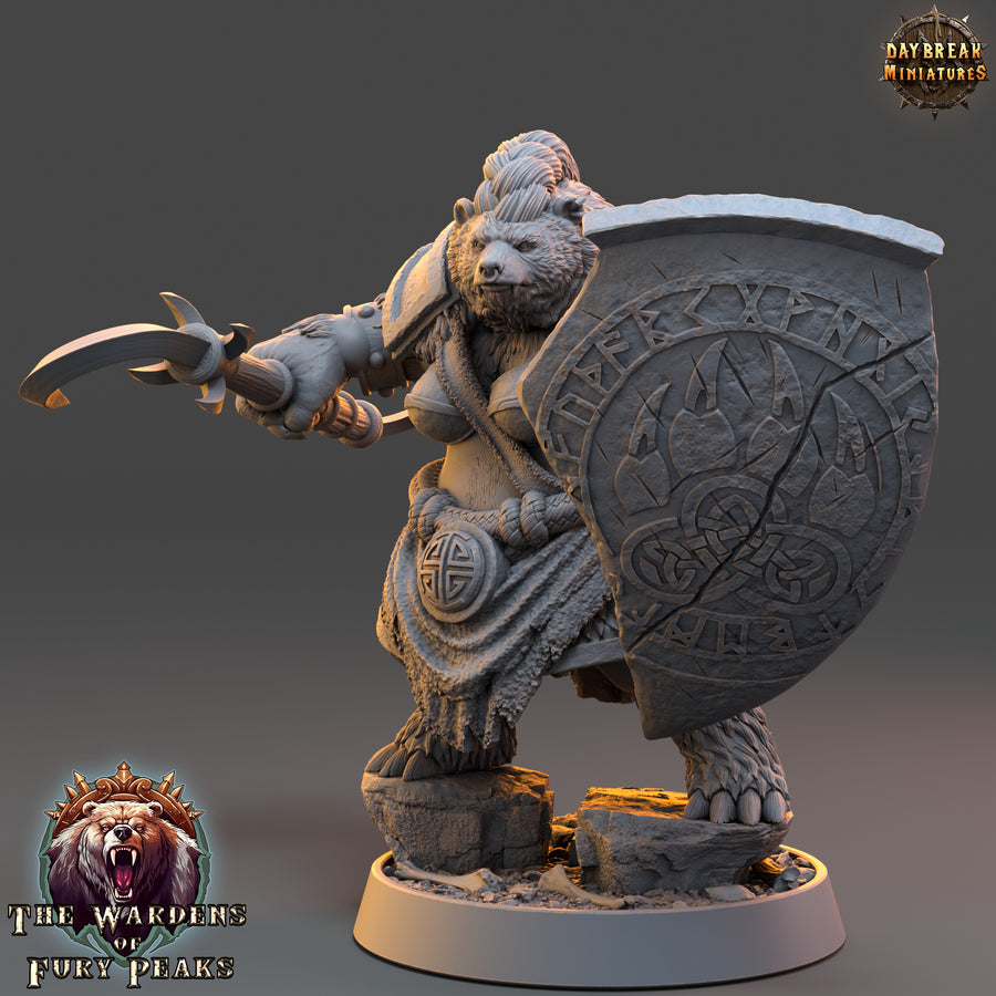 Ursulla Rammer - The Wardens of Fury Peaks - Daybreak Miniatures Ursulla Rammer - The Wardens of Fury Peaks - Daybreak Miniatures