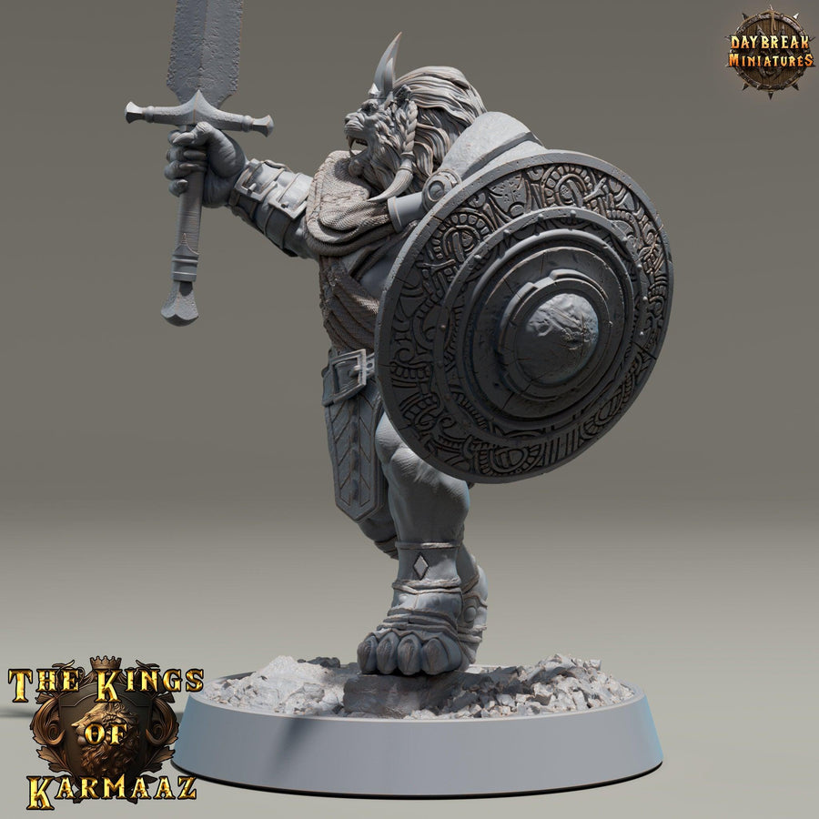 King Goldenmane - The Kings of Karmaaz - Daybreak Miniatures King Goldenmane - The Kings of Karmaaz - Daybreak Miniatures