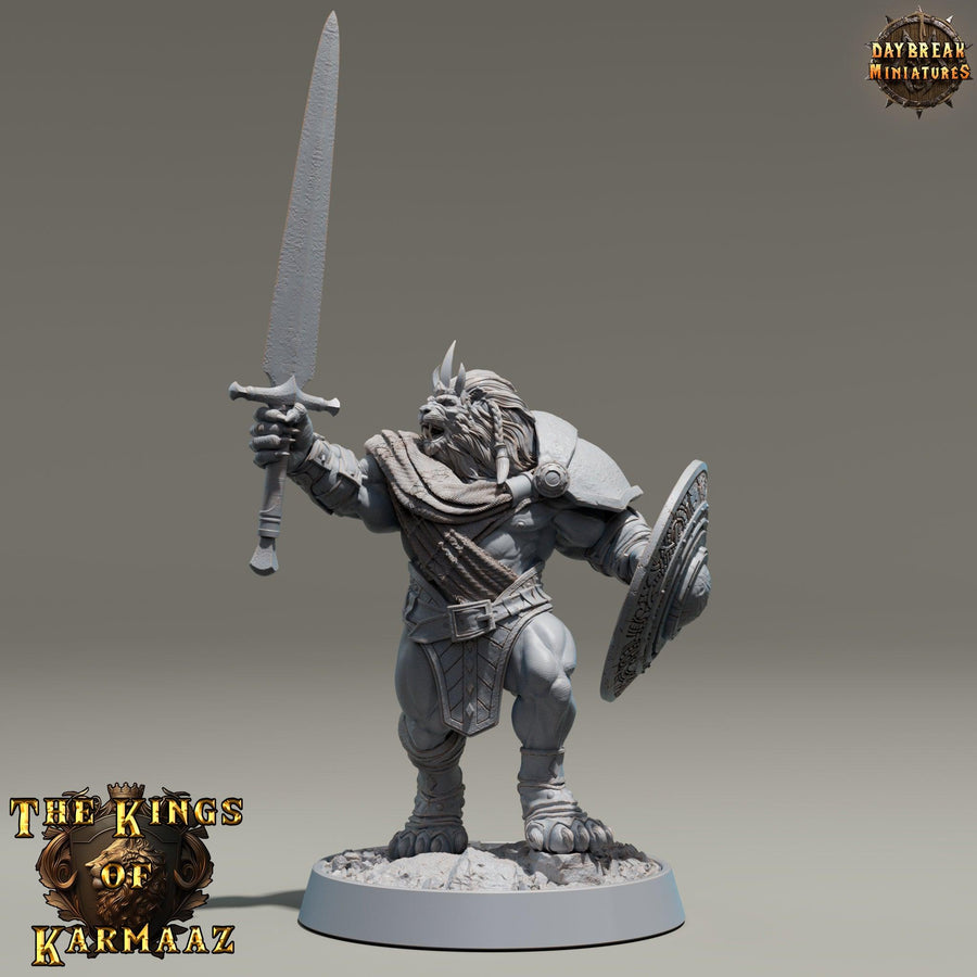 King Goldenmane - The Kings of Karmaaz - Daybreak Miniatures King Goldenmane - The Kings of Karmaaz - Daybreak Miniatures