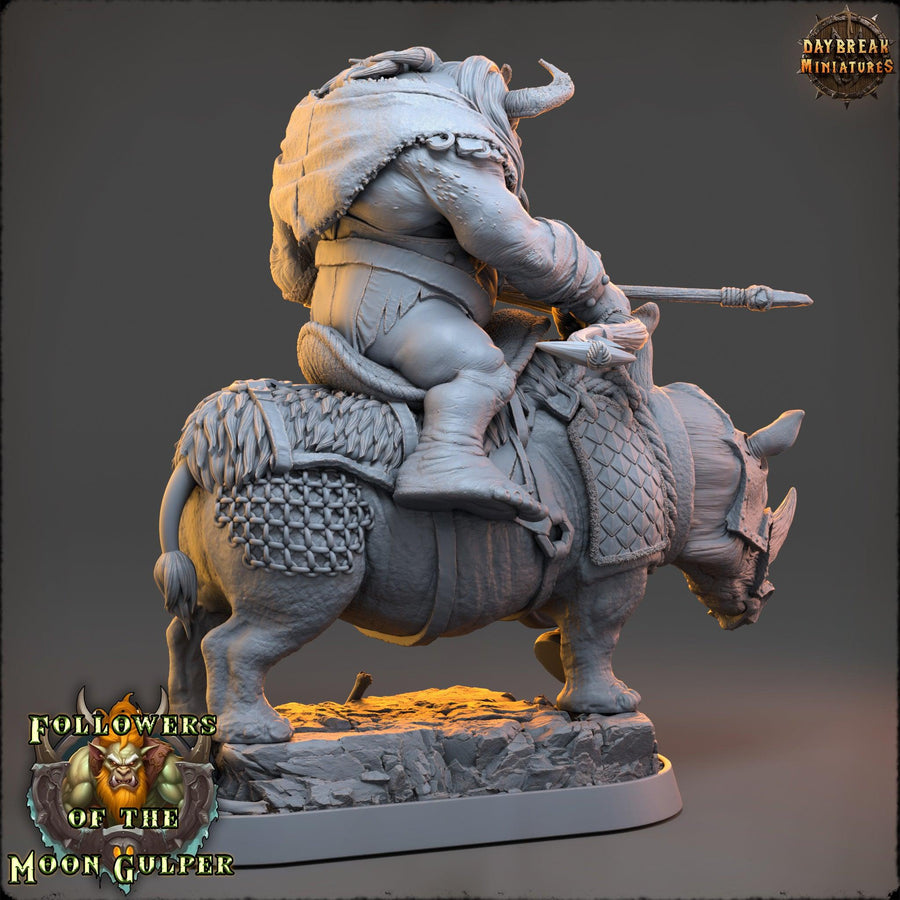 Kshmeh Klatzmer On Sewer Rhino - Followers Of The Moon Gulper - Daybreak Miniatures Kshmeh Klatzmer On Sewer Rhino - Followers Of The Moon Gulper - Daybreak Miniatures