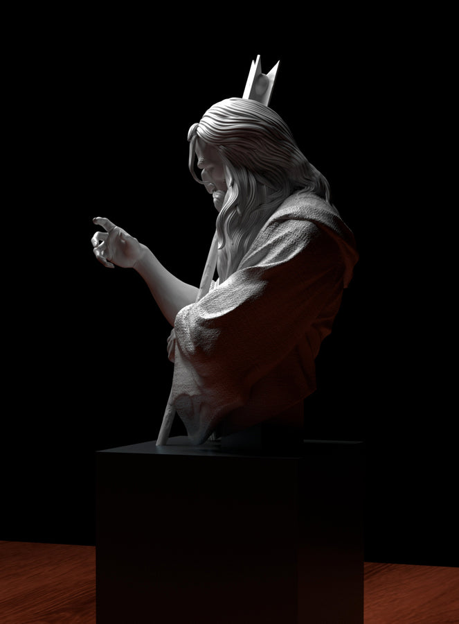 a statue of a man holding a sword a statue of a man holding a sword