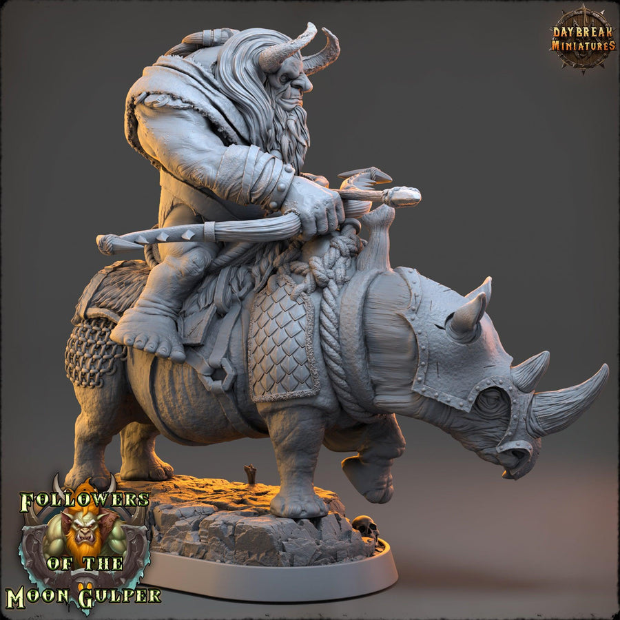 Kshmeh Klatzmer On Sewer Rhino - Followers Of The Moon Gulper - Daybreak Miniatures Kshmeh Klatzmer On Sewer Rhino - Followers Of The Moon Gulper - Daybreak Miniatures