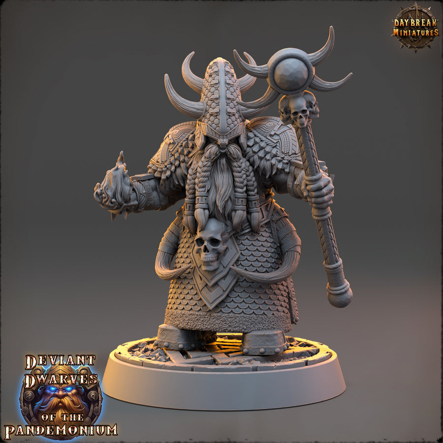 a statue of a man with a horned head holding a sword a statue of a man with a horned head holding a sword