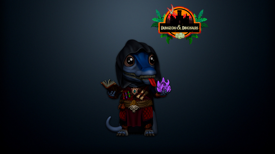 Chibi Baryonyx Warlock - Falcata 3D Chibi Baryonyx Warlock - Falcata 3D