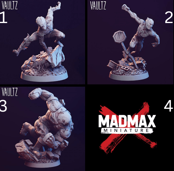 Zombie Superheroes 2 - Vaultz Miniature Zombie Superheroes 2 - Vaultz Miniature