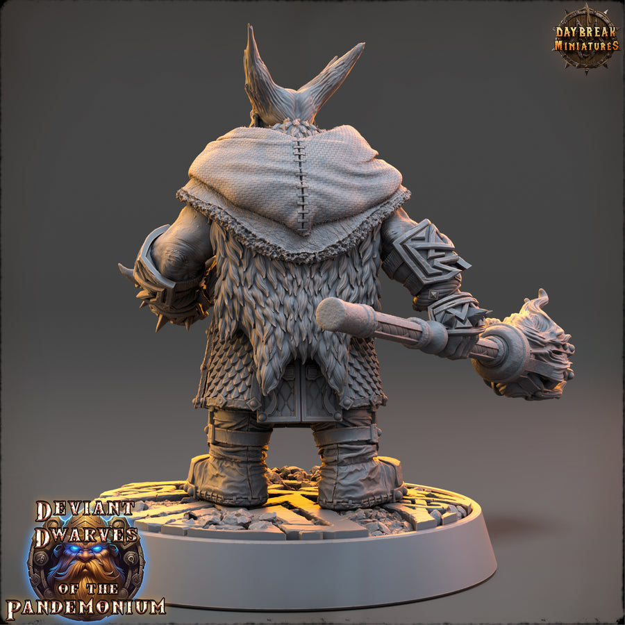 Vladkaz Of The Burning Earth - Deviant Dwarf of the Pandemonium - Daybreak Miniatures Vladkaz Of The Burning Earth - Deviant Dwarf of the Pandemonium - Daybreak Miniatures
