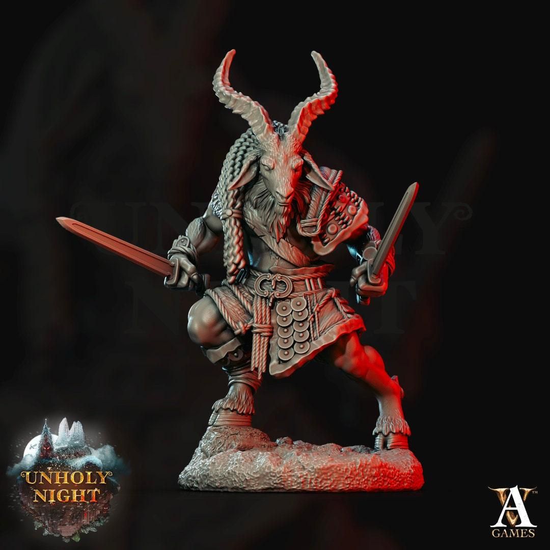 Goat Warriors - DnD Miniature l 3D Printed Model l Monster l Beast