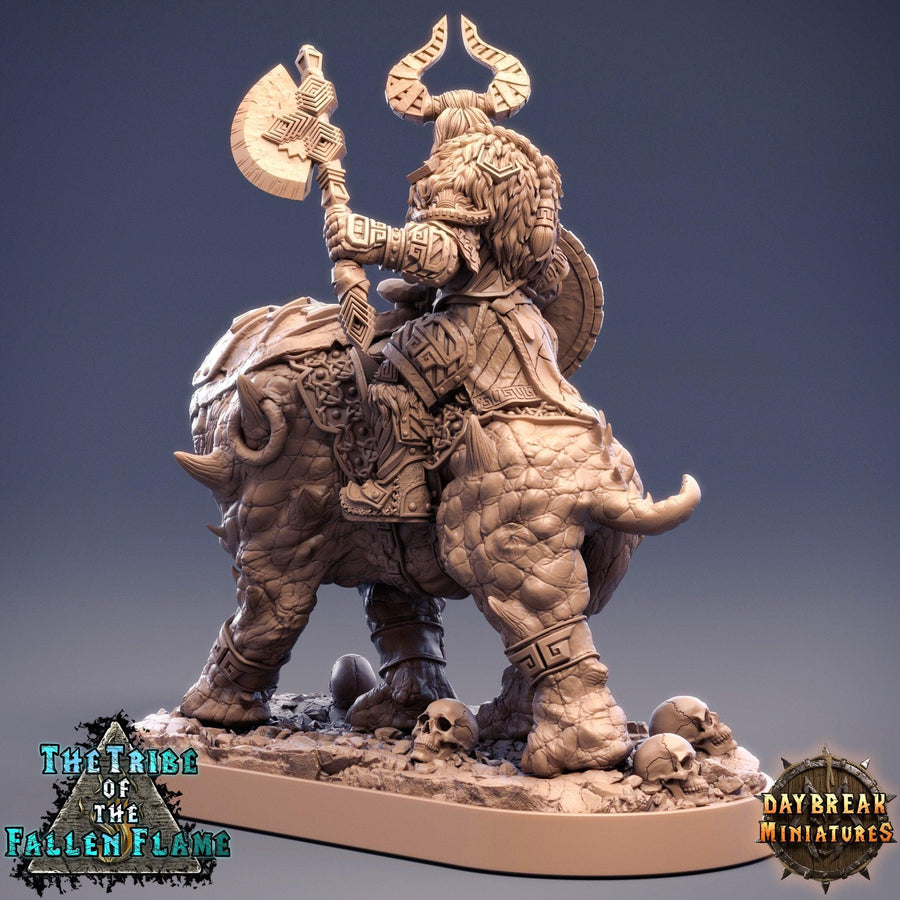 Ingar the Cleaver on Tuskerbeast *SIZE OPTION* Ingar the Cleaver on Tuskerbeast *SIZE OPTION*