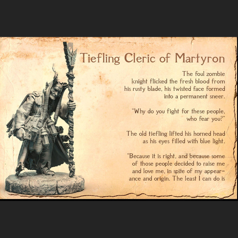 Tiefling Cleric of Martyron *SIZE OPTION* Tiefling Cleric of Martyron *SIZE OPTION*