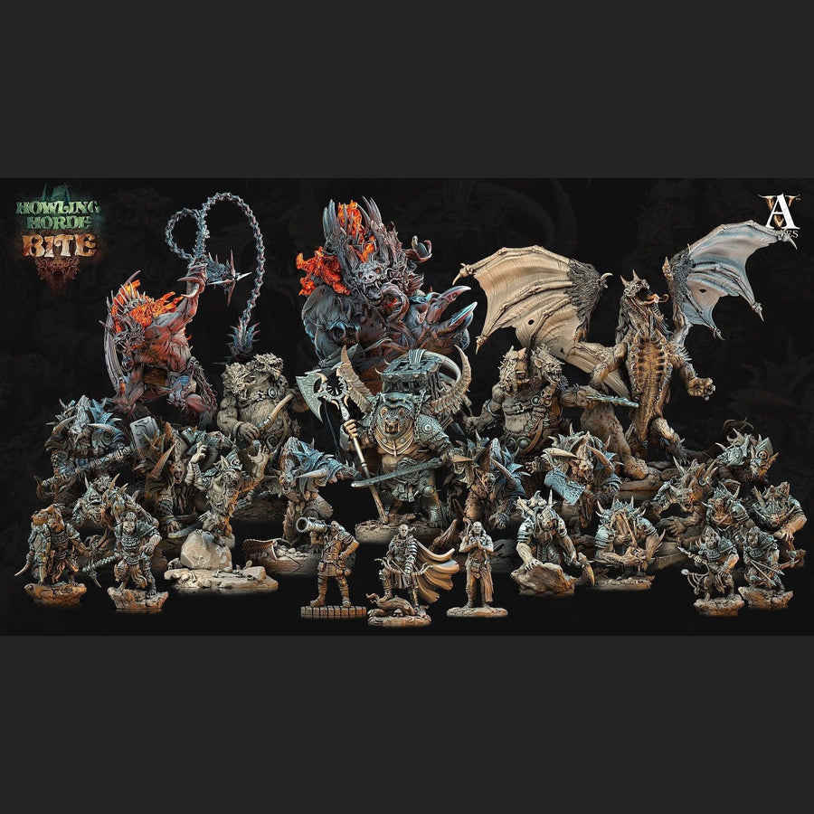 Akata Bust MASSIVE FIGURINE *Size Option* Howling Horde Bite Akata Bust MASSIVE FIGURINE *Size Option* Howling Horde Bite