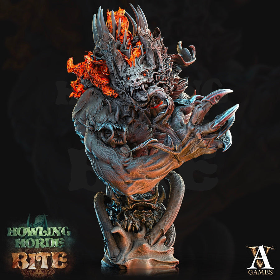 Akata Bust MASSIVE FIGURINE *Size Option* Howling Horde Bite Akata Bust MASSIVE FIGURINE *Size Option* Howling Horde Bite