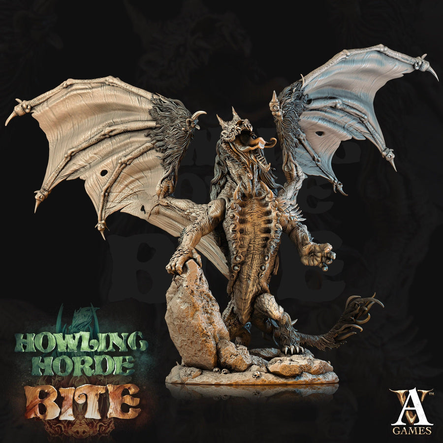 Hyena Dragon MASSIVE FIGURINE *Size Option* Howling Horde Bite Hyena Dragon MASSIVE FIGURINE *Size Option* Howling Horde Bite