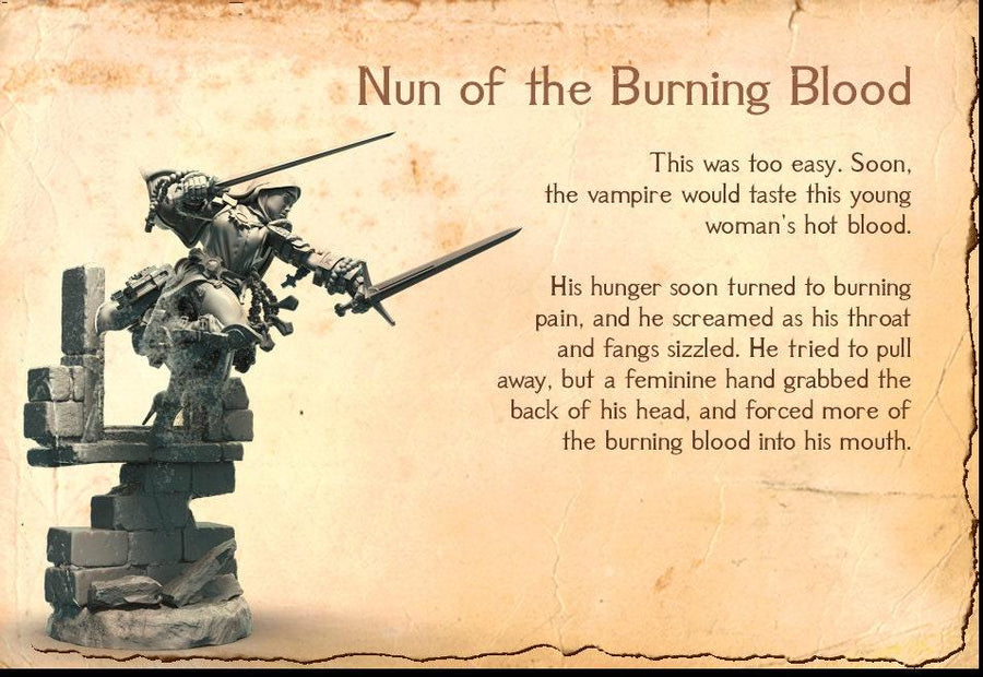Nun of the Burning Blood *SIZE OPTION* Nun of the Burning Blood *SIZE OPTION*
