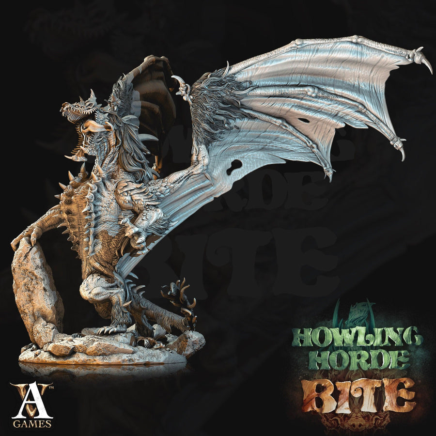 Hyena Dragon MASSIVE FIGURINE *Size Option* Howling Horde Bite Hyena Dragon MASSIVE FIGURINE *Size Option* Howling Horde Bite