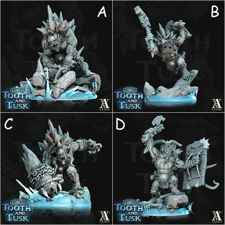 Ice Trolls *Size & Pose Option* Frostburn Horrors Tooth and Tusk Ice Trolls *Size & Pose Option* Frostburn Horrors Tooth and Tusk