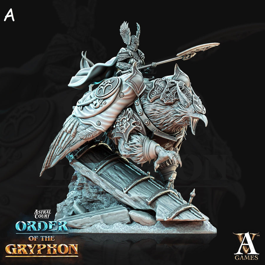 Astral Gryphon Riders *Pose & Size Option* Order of the Gryphon Astral Gryphon Riders *Pose & Size Option* Order of the Gryphon