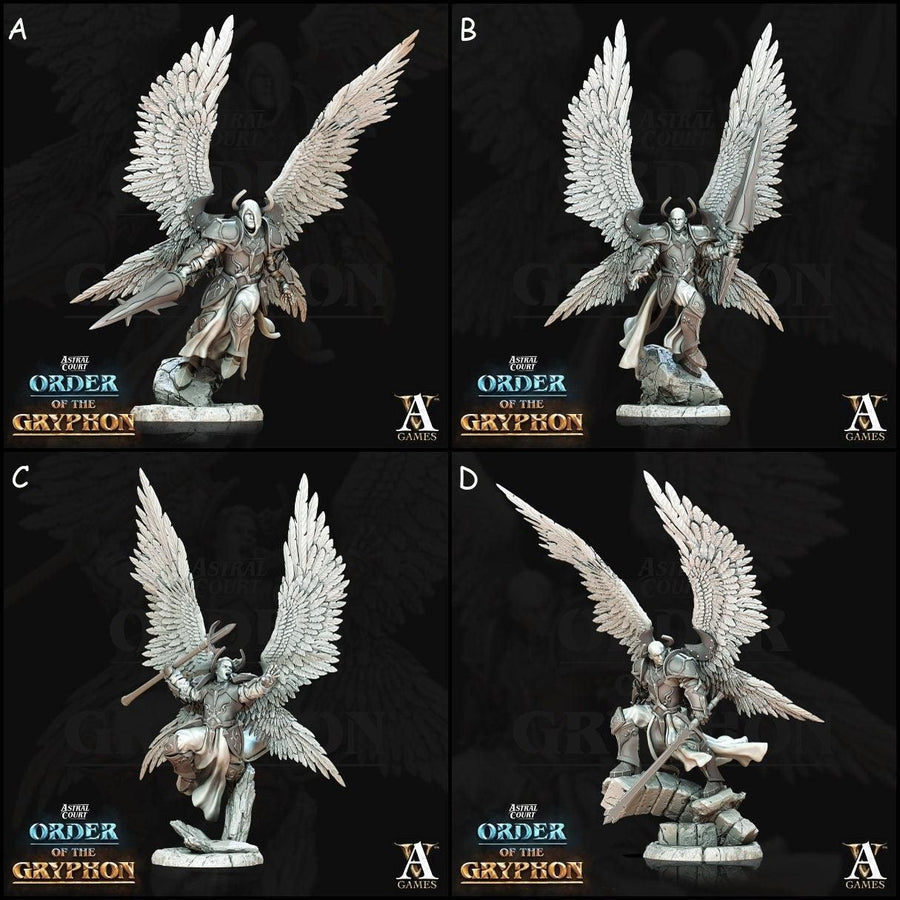Justiciar Angels, Males *Pose & Size Option* Order of the Gryphon Justiciar Angels, Males *Pose & Size Option* Order of the Gryphon