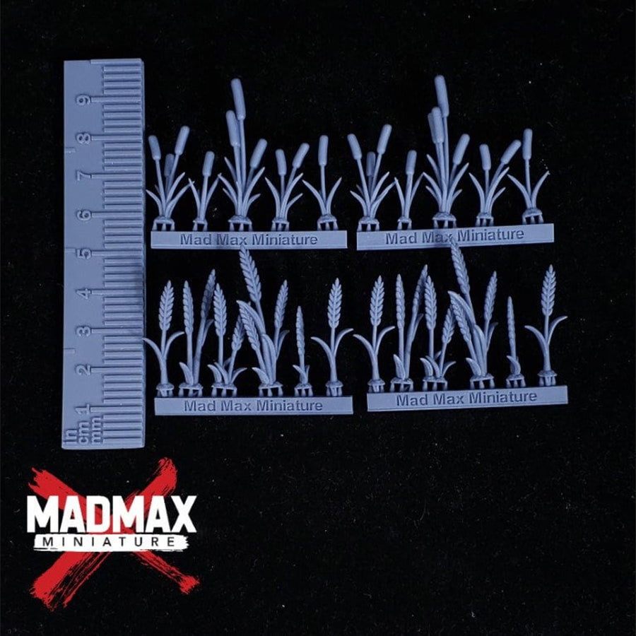 Cattails & Wheat - Mad Max Miniature Basing Props Cattails & Wheat - Mad Max Miniature Basing Props
