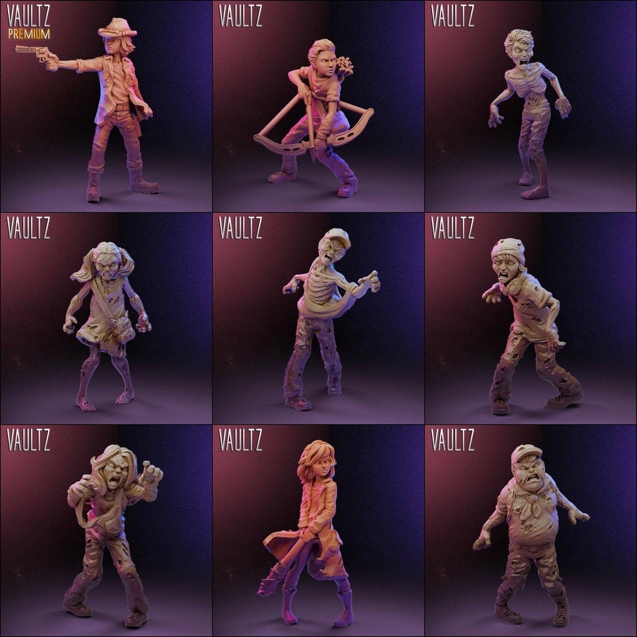Zombie Kids - Zombie Apocalypse by Vaultz Miniatures Zombie Kids - Zombie Apocalypse by Vaultz Miniatures