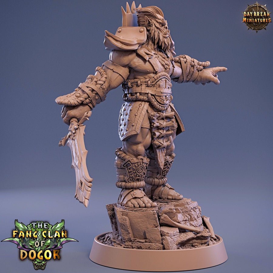 King Fangtabolous - DnD Miniature l 3D Printed Model l Bugbear Tribe l Beast Pathfinder l Tabletop RPG l Dungeons and Dragons l Dogor King Fangtabolous - DnD Miniature l 3D Printed Model l Bugbear Tribe l Beast Pathfinder l Tabletop RPG l Dungeons and Dragons l Dogor