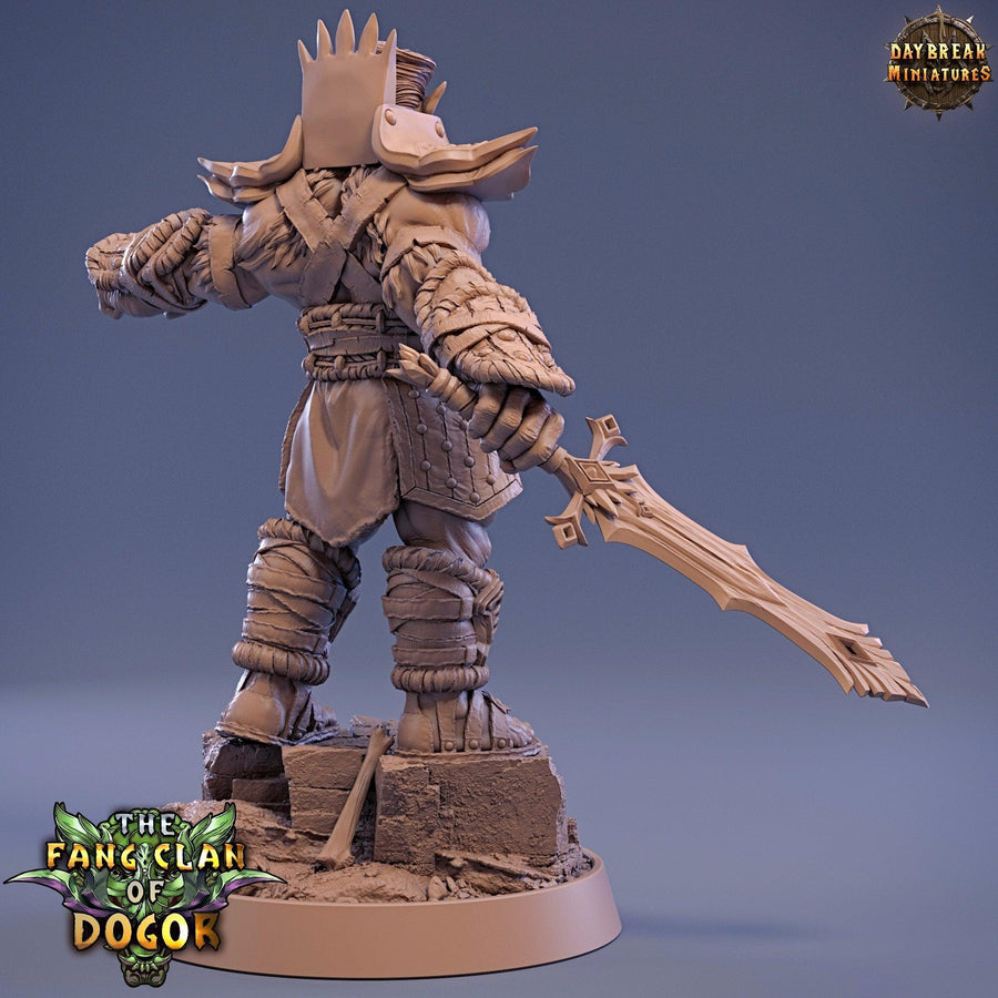King Fangtabolous - DnD Miniature l 3D Printed Model l Bugbear Tribe l Beast Pathfinder l Tabletop RPG l Dungeons and Dragons l Dogor King Fangtabolous - DnD Miniature l 3D Printed Model l Bugbear Tribe l Beast Pathfinder l Tabletop RPG l Dungeons and Dragons l Dogor