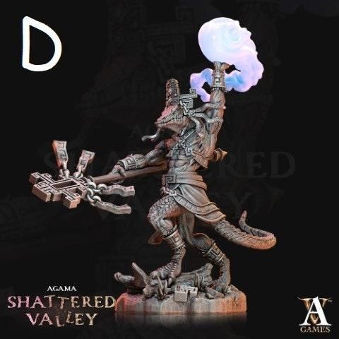 Agama Ajkins l DnD Miniatures l 3D Printed Model l Archvillain Games l Agama Shattered Valley l Beast Pathfinder l Tabletop RPG l Saurian Agama Ajkins l DnD Miniatures l 3D Printed Model l Archvillain Games l Agama Shattered Valley l Beast Pathfinder l Tabletop RPG l Saurian