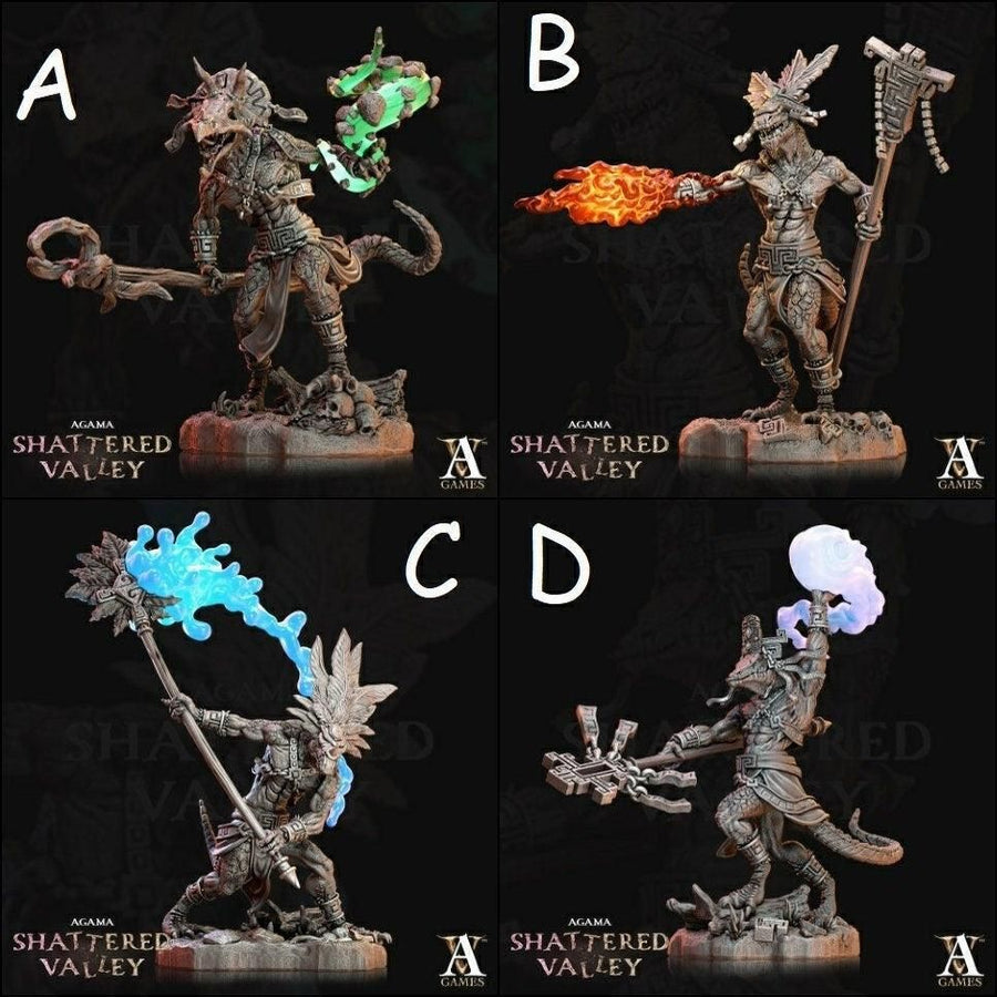 Agama Ajkins l DnD Miniatures l 3D Printed Model l Archvillain Games l Agama Shattered Valley l Beast Pathfinder l Tabletop RPG l Saurian Agama Ajkins l DnD Miniatures l 3D Printed Model l Archvillain Games l Agama Shattered Valley l Beast Pathfinder l Tabletop RPG l Saurian