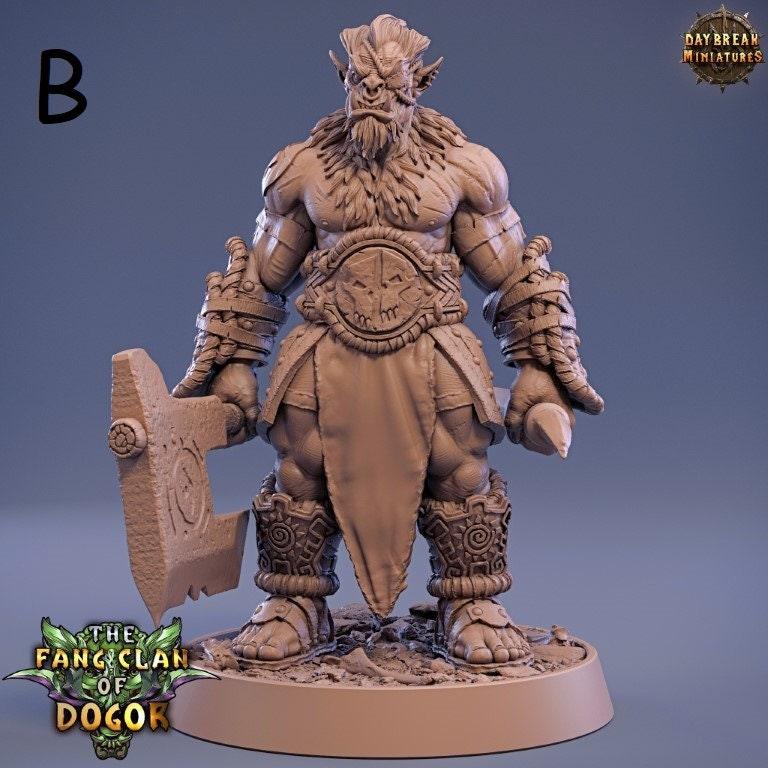 Warriors - The Fang Clan of Dogor - DnD Miniature l 3D Printed Model lDaybreak l Beast Pathfinder l Tabletop RPG l Dungeons and Dragons Warriors - The Fang Clan of Dogor - DnD Miniature l 3D Printed Model lDaybreak l Beast Pathfinder l Tabletop RPG l Dungeons and Dragons