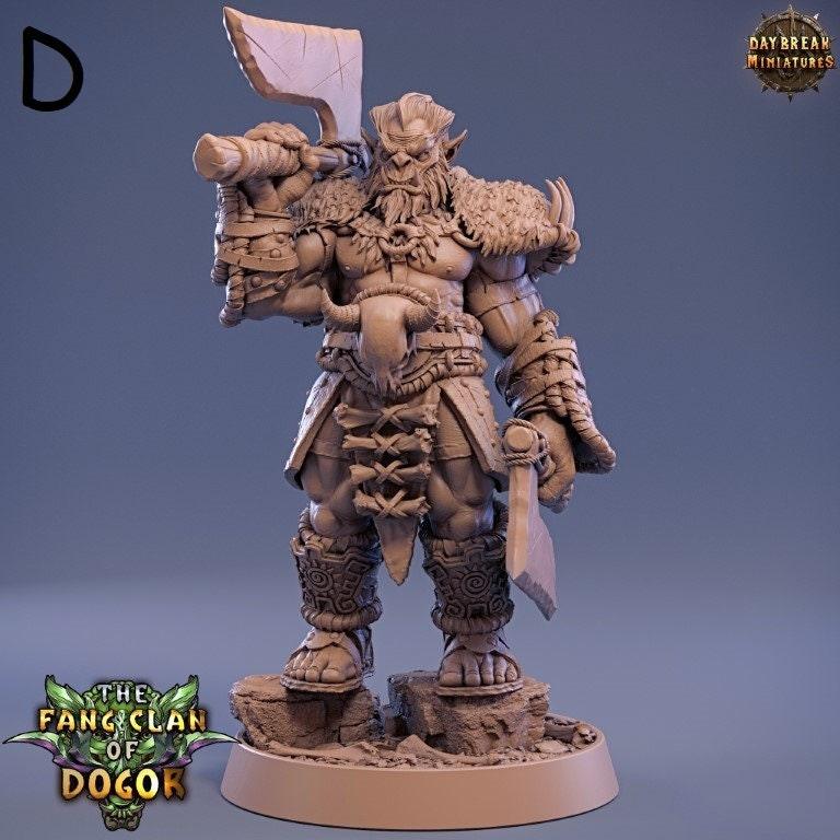 Warriors - The Fang Clan of Dogor - DnD Miniature l 3D Printed Model lDaybreak l Beast Pathfinder l Tabletop RPG l Dungeons and Dragons Warriors - The Fang Clan of Dogor - DnD Miniature l 3D Printed Model lDaybreak l Beast Pathfinder l Tabletop RPG l Dungeons and Dragons