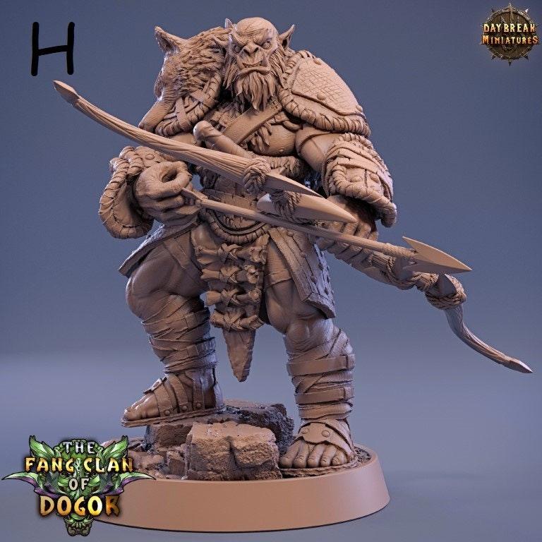 Warriors - The Fang Clan of Dogor - DnD Miniature l 3D Printed Model lDaybreak l Beast Pathfinder l Tabletop RPG l Dungeons and Dragons Warriors - The Fang Clan of Dogor - DnD Miniature l 3D Printed Model lDaybreak l Beast Pathfinder l Tabletop RPG l Dungeons and Dragons