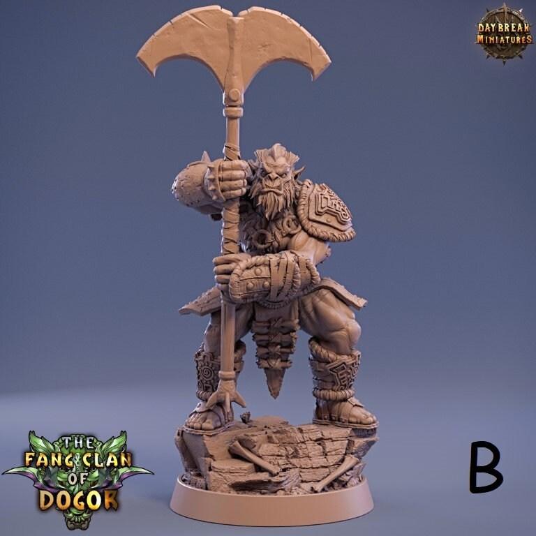 Generals - The Fang Clan of Dogor - DnD Miniature l 3D Printed Model lDaybreak l Beast Pathfinder l Tabletop RPG l Dungeons and Dragons Generals - The Fang Clan of Dogor - DnD Miniature l 3D Printed Model lDaybreak l Beast Pathfinder l Tabletop RPG l Dungeons and Dragons