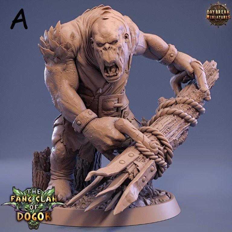 Ogres - The Fang Clan of Dogor - DnD Miniature l 3D Printed Model lDaybreak l Beast Pathfinder l Tabletop RPG l Dungeons and Dragons Ogres - The Fang Clan of Dogor - DnD Miniature l 3D Printed Model lDaybreak l Beast Pathfinder l Tabletop RPG l Dungeons and Dragons