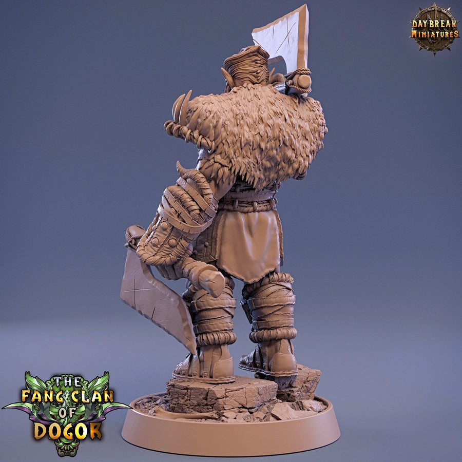 Kuundran Bluntcleaver - DnD Miniature l 3D Printed Model l Bugbear Tribe l Beast Pathfinder l Tabletop RPG l Dungeons and Dragons l Dogor Kuundran Bluntcleaver - DnD Miniature l 3D Printed Model l Bugbear Tribe l Beast Pathfinder l Tabletop RPG l Dungeons and Dragons l Dogor