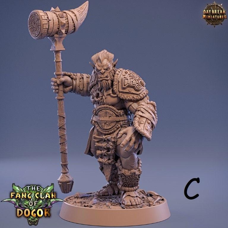 Warriors - The Fang Clan of Dogor - DnD Miniature l 3D Printed Model lDaybreak l Beast Pathfinder l Tabletop RPG l Dungeons and Dragons Warriors - The Fang Clan of Dogor - DnD Miniature l 3D Printed Model lDaybreak l Beast Pathfinder l Tabletop RPG l Dungeons and Dragons
