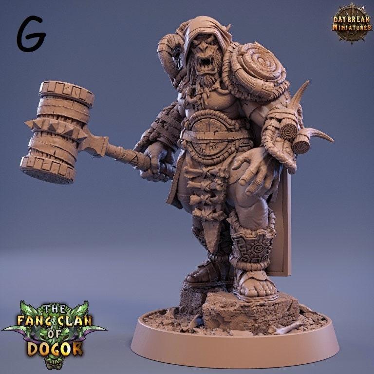 Warriors - The Fang Clan of Dogor - DnD Miniature l 3D Printed Model lDaybreak l Beast Pathfinder l Tabletop RPG l Dungeons and Dragons Warriors - The Fang Clan of Dogor - DnD Miniature l 3D Printed Model lDaybreak l Beast Pathfinder l Tabletop RPG l Dungeons and Dragons