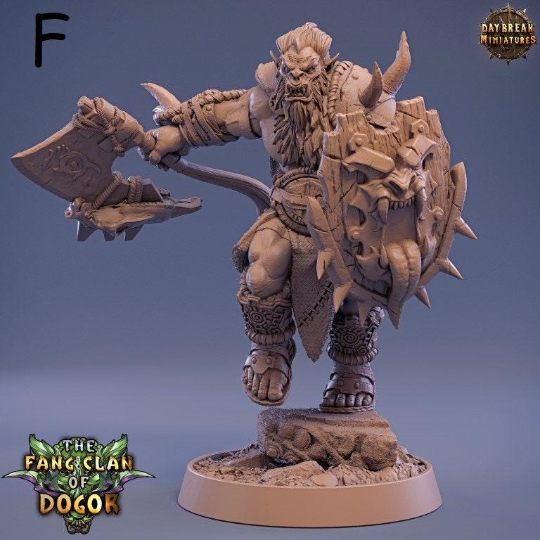 Warriors - The Fang Clan of Dogor - DnD Miniature l 3D Printed Model lDaybreak l Beast Pathfinder l Tabletop RPG l Dungeons and Dragons Warriors - The Fang Clan of Dogor - DnD Miniature l 3D Printed Model lDaybreak l Beast Pathfinder l Tabletop RPG l Dungeons and Dragons