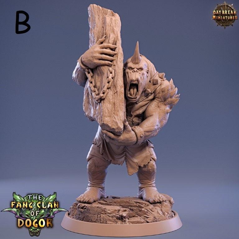 Ogres - The Fang Clan of Dogor - DnD Miniature l 3D Printed Model lDaybreak l Beast Pathfinder l Tabletop RPG l Dungeons and Dragons Ogres - The Fang Clan of Dogor - DnD Miniature l 3D Printed Model lDaybreak l Beast Pathfinder l Tabletop RPG l Dungeons and Dragons