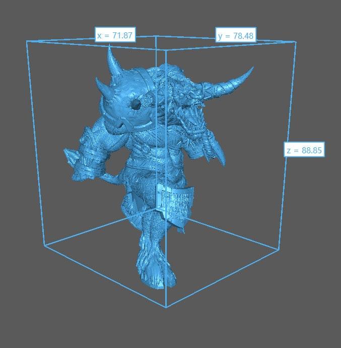Dargo Foul - DnD Miniature l 3D Printed Model l Minotaur l Beast Pathfinder l Tabletop RPG l Dungeons and Dragons l Dargo Foul - DnD Miniature l 3D Printed Model l Minotaur l Beast Pathfinder l Tabletop RPG l Dungeons and Dragons l