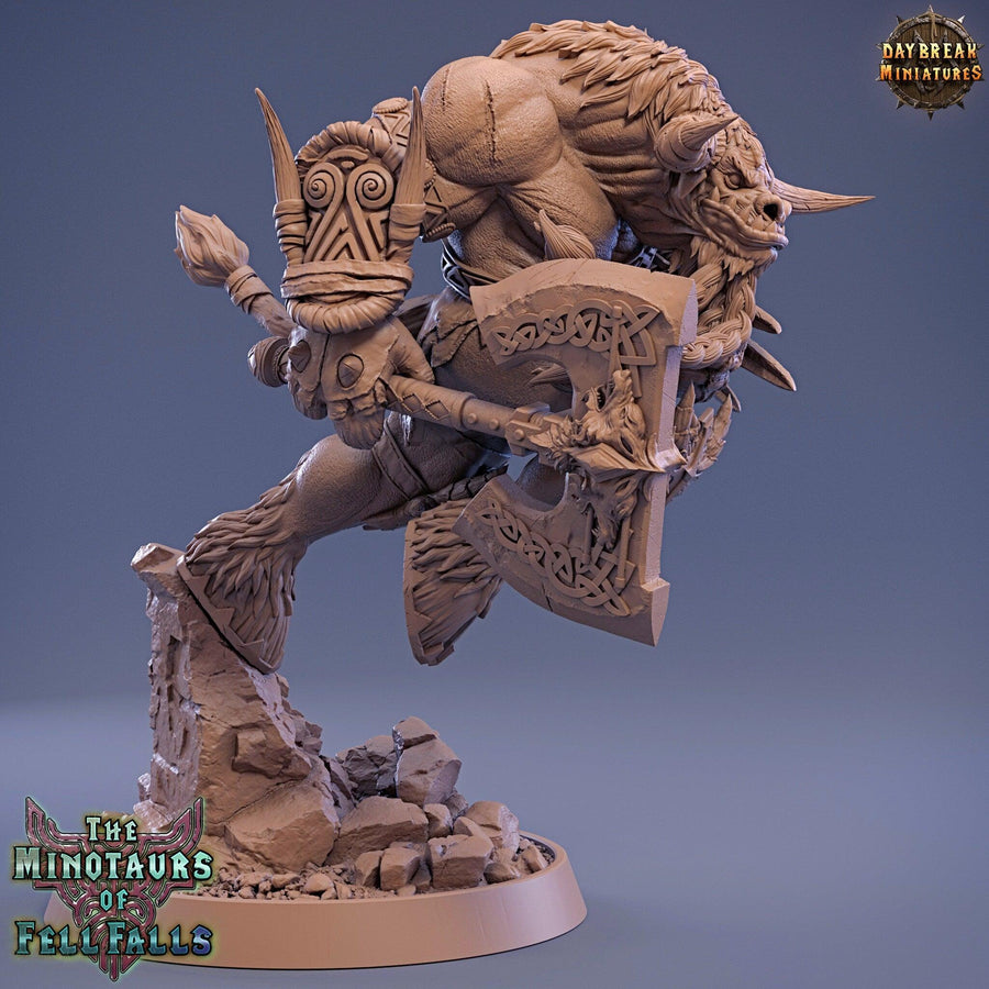 Phaolo Klanck - DnD Miniature l 3D Printed Model l Minotaur l Beast Pathfinder l Tabletop RPG l Dungeons and Dragons l Phaolo Klanck - DnD Miniature l 3D Printed Model l Minotaur l Beast Pathfinder l Tabletop RPG l Dungeons and Dragons l
